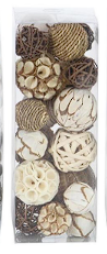 MULTI COLORED DRIED PLANT HANDMADE ORBS & VASE FILLER WITH VARYING DESIGNS