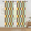 Multi Sizes Blackout Curtains - 60s Retro Pastel Pattern Drapes - 50’’x84’’x2pcs - retro curtains