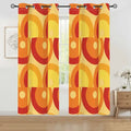 Multi Sizes Blackout Curtains - 70 Retro 60s Mid-Century Modern Panels - 50’’x84’’x2pcs - retro curtains