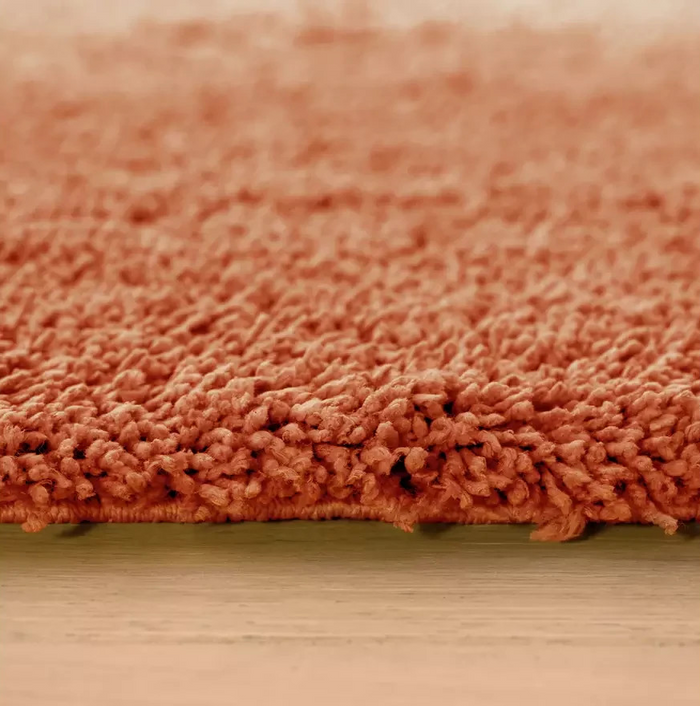 Noodle Plain Terracotta Rug 120x170cm | Modern Living Room Floor Rug Carpet