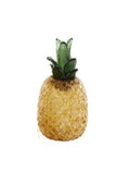 Orange Glass Fruit Faceted Pineapple Decorative Sculpture