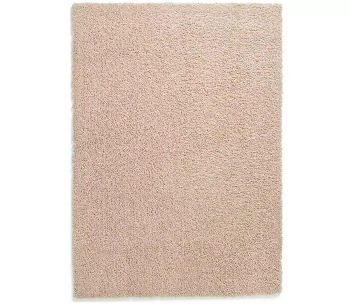 Recycled Cosy Plain Shaggy Rug - 160x230cm - Pink | Soft Eco Living Rug