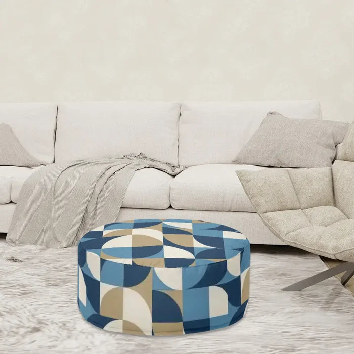 Retro 60s Inflatable Midcentury Modern Ottoman Footstool Seat - pouf