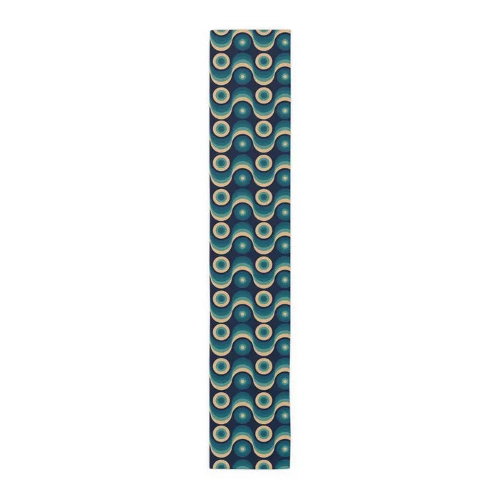 Retro 60s Table Runner in 2 Sizes - Midcentury Modern Home Decor - 16’’ × 90’’ / Polyester - retro ads