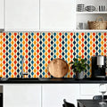 Retro 70s Self-Adhesive Wall Panel Kit: Waterproof Kitchen Bathroom Tiles - retro wallpaper