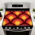 Retro 70s Stove Cover – Midcentury Kitchen Surface Protector - retro ads
