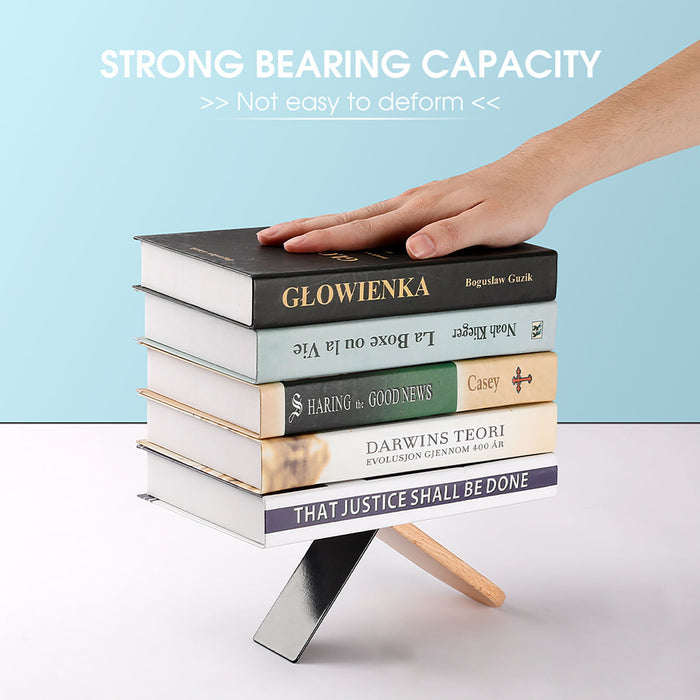 Retro 70s Wooden Bookends (Set of 2) – Beech Wood Shelf Organizers