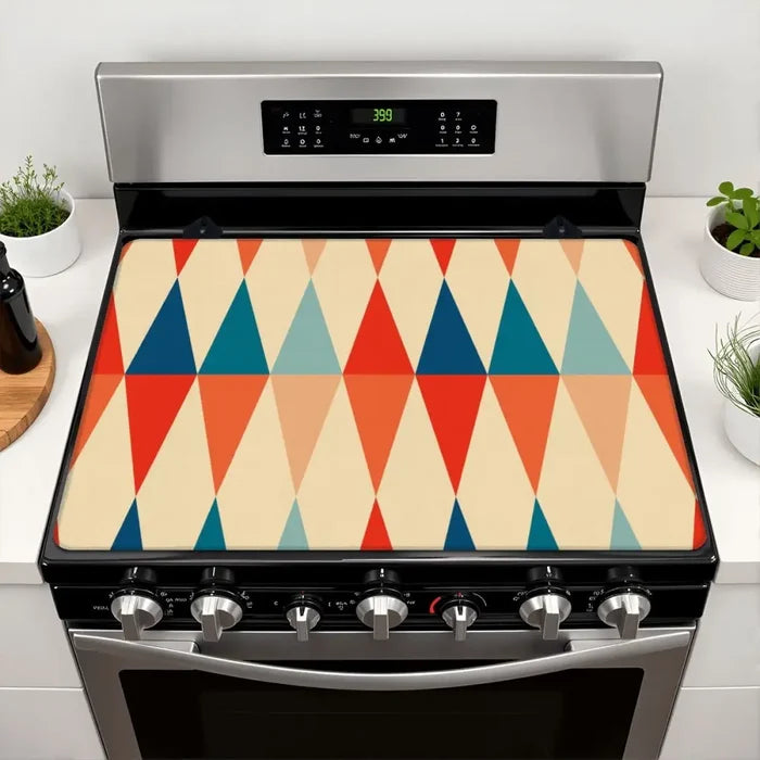 Retro Kitchen Stove Cover – 50s 60s Midcentury Modern Style - retro kitchen