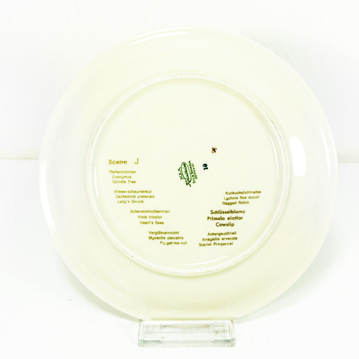 Round Cake Plate of Westgerman Krautheim Berolina "Wiesengrund und Bergeshöh'n"