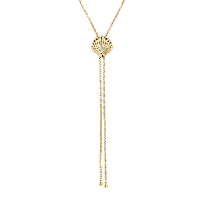 Scallop Bolo Necklace