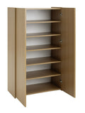 Seville 2 Door Shoe Storage Cabinet - Oak ( B Grade 54818- 54819 )