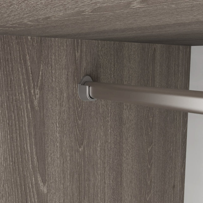 Seville 2 Piece 1 Door Wardrobe Set - Grey & Oak