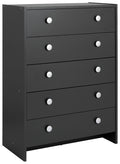 Seville 5 Chest of Drawer - Anthracite (B GRADE)
