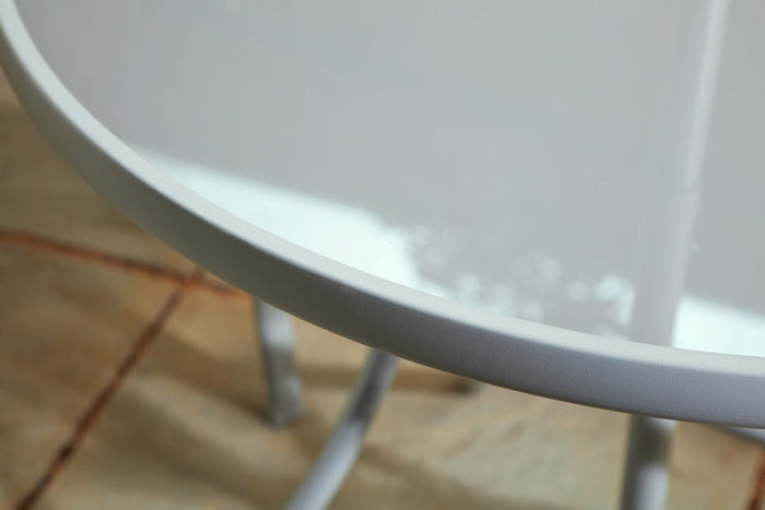 Sicily Garden Table and Parasol Set (No Chairs) - Grey