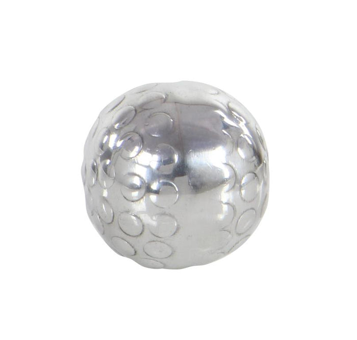SILVER ALUMINUM HAMMERED ORBS & VASE FILLER,