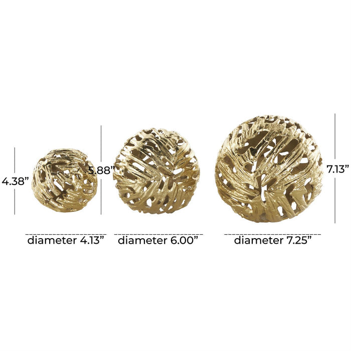 Silver Aluminum Metal Abstract Metallic Cutout Decorative Orbs & Vase Filler