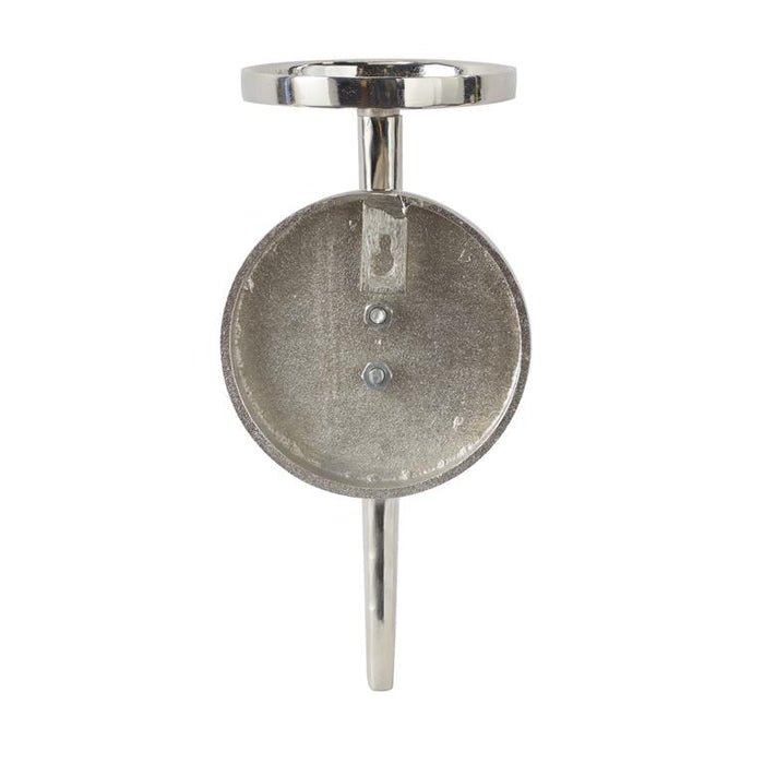SILVER ALUMINUM WALL SCONCE