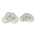 SILVER METAL CHAIN WIRE SCULPTURE