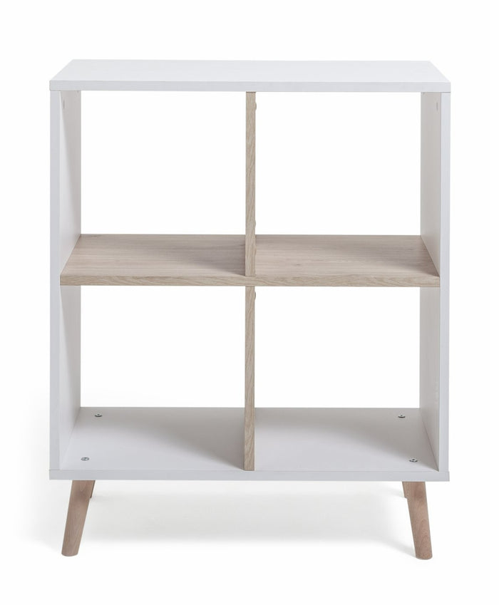 Skandi Deep Shelving Unit - White & Oak | Functional Fabulous Storage Space