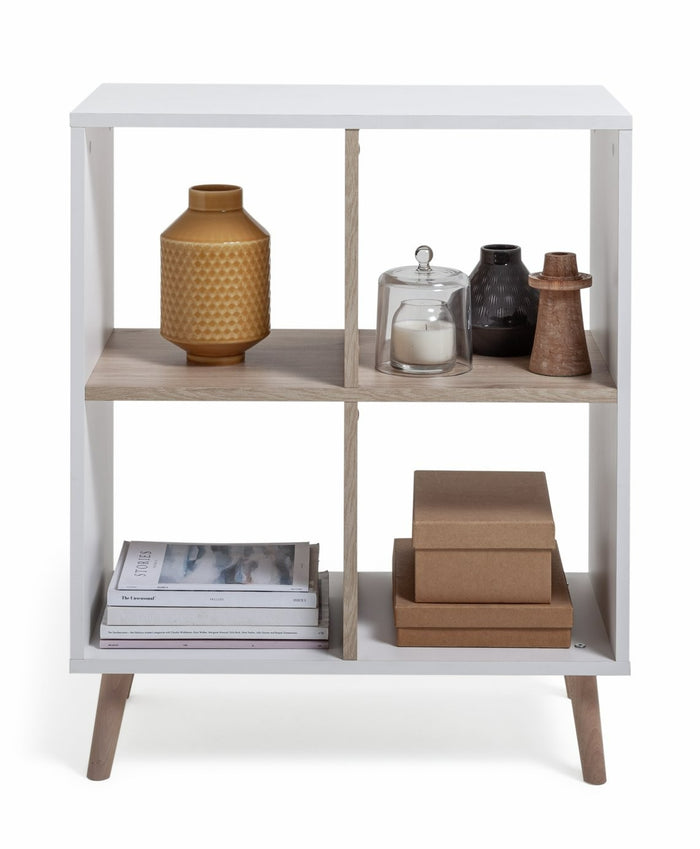 Skandi Deep Shelving Unit - White & Oak | Functional Fabulous Storage Space