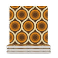 Square Ceramic Drink Coasters – Midcentury Modern Table Decor - 4PCS - retro coaster