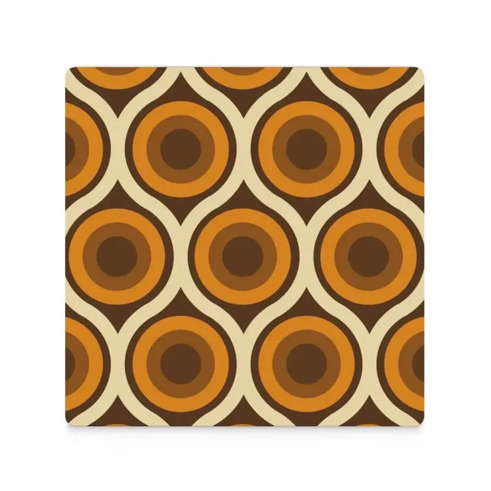 Square Ceramic Drink Coasters – Midcentury Modern Table Decor - retro coaster