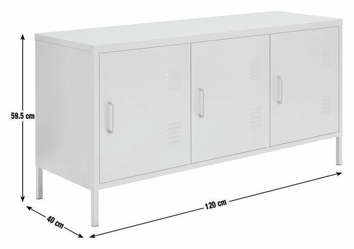 Stevie 3 Door Locker - Red | Steel Storage Space