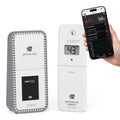 Temp tracker alert and monitoring system offers the ability to monitor an area inside or outside your home with a temperature and humidity sensor that combnes with the Bridge gateway and the La Crosse View app