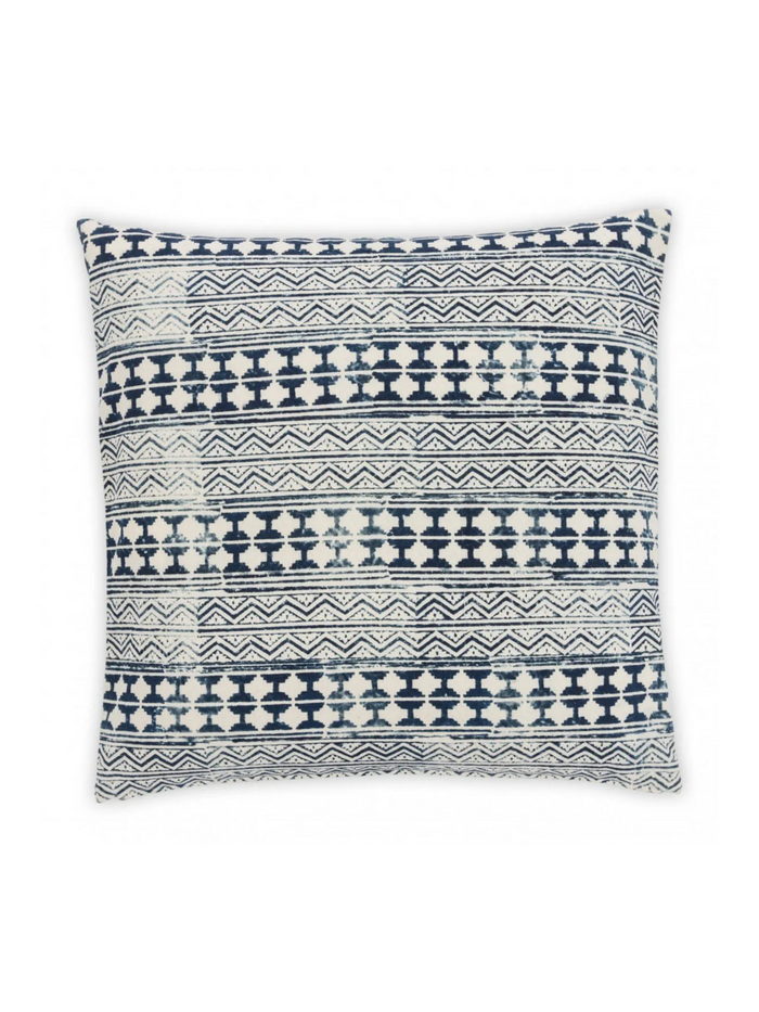 Totonac Indigo Linen Decorative Pillow