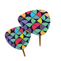Triangle 60s Retro Tripod Nesting Table Set Modernist Rainbow - One Size - retro nesting tables