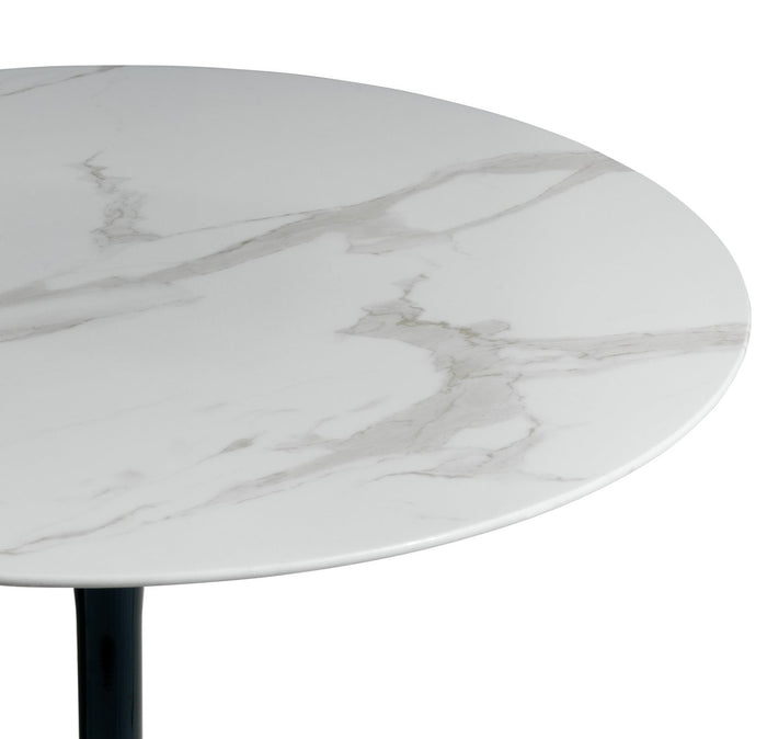 Tulip Marble Effect 4 Seater Dining Table | Round Kitchen Dining Room