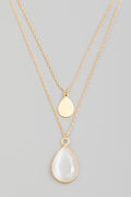 TWO ROW TEARDROP PENDANT