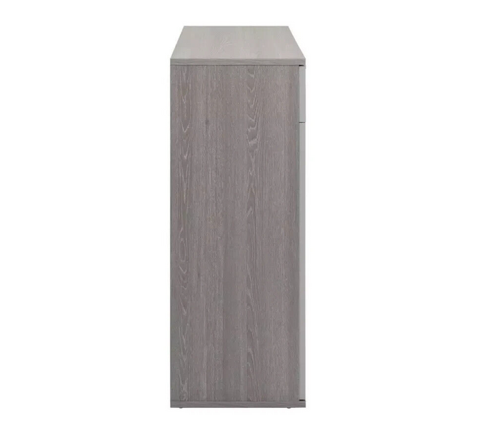 Venetia 2 Door Shoe Storage Cabinet - Grey & Oak