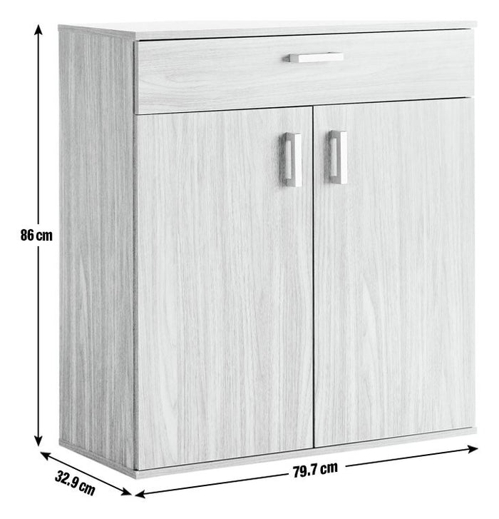 Venetia Shoe Storage Cabinet - Oak Effect