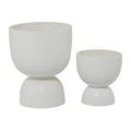 WHITE MAGNESIUM OXIDE INDOOR OUTDOOR PLANTER