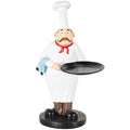 White Polystone Chef Kitchen Decorative Figurine Decorative Sculpture