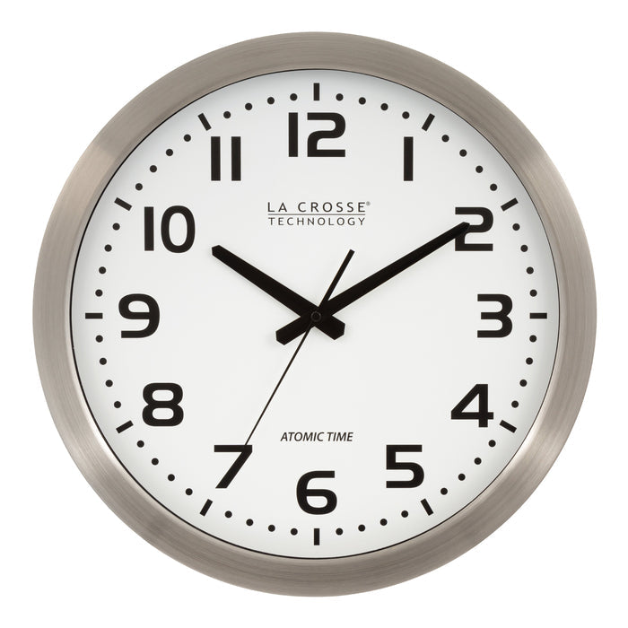 WT-3161WH 16" Atomic Wall Clock