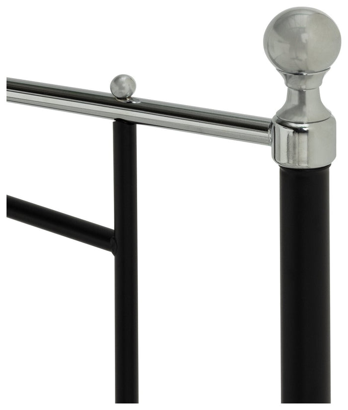 Yani Single Metal Bed Frame - Black | Kids Bedroom Furniture Guest Sleep Frame