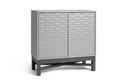 Zander Textured Small Sideboard - Grey | Modern Storage Cabinet