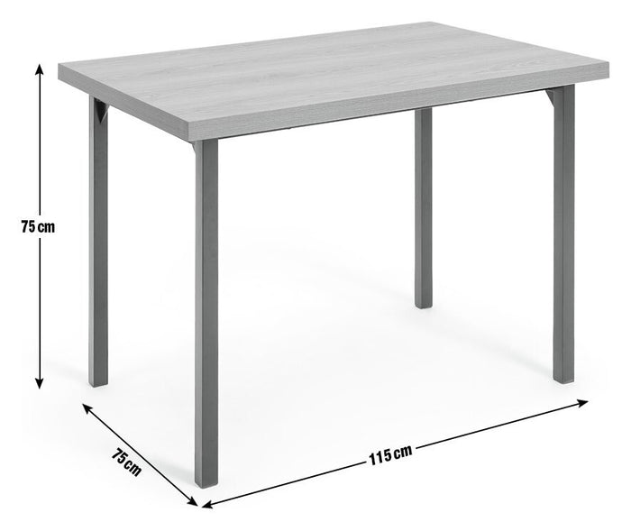 Zayn Wood Effect 4 Seater Dining Table - Natural | Kitchen (Table ONLY)